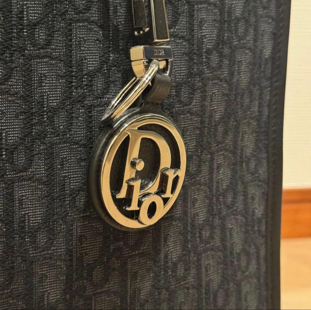 Dior サファリ トートバッグ ロゴ 正規品 ブラック オブリーク