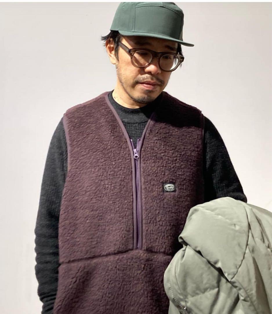 Wool Fleece Vest M Purple スノーピーク　ウール　ベスト
