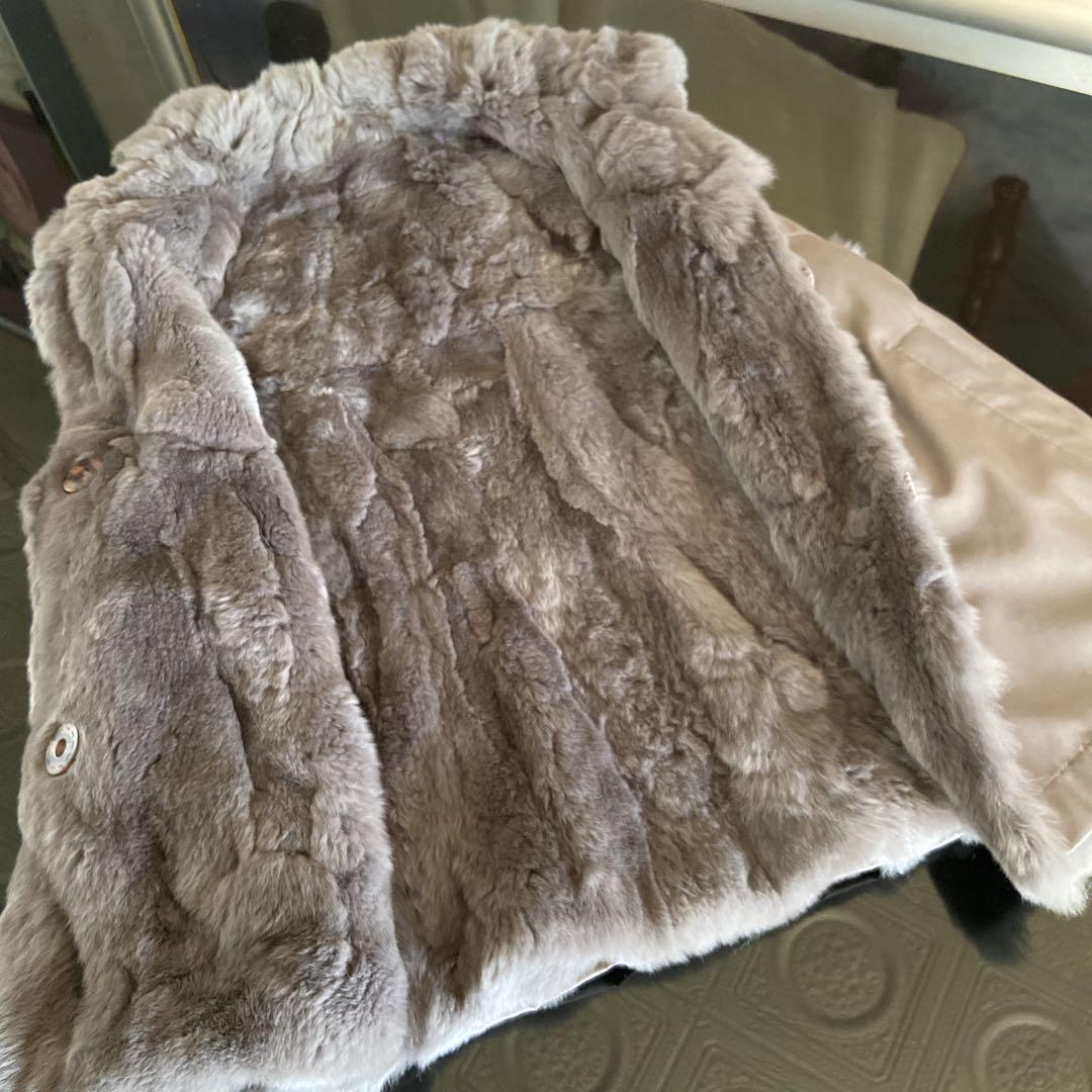 未使用品　レディース　高級レッキス&シルクベスト　グレー　リバーシブル　M