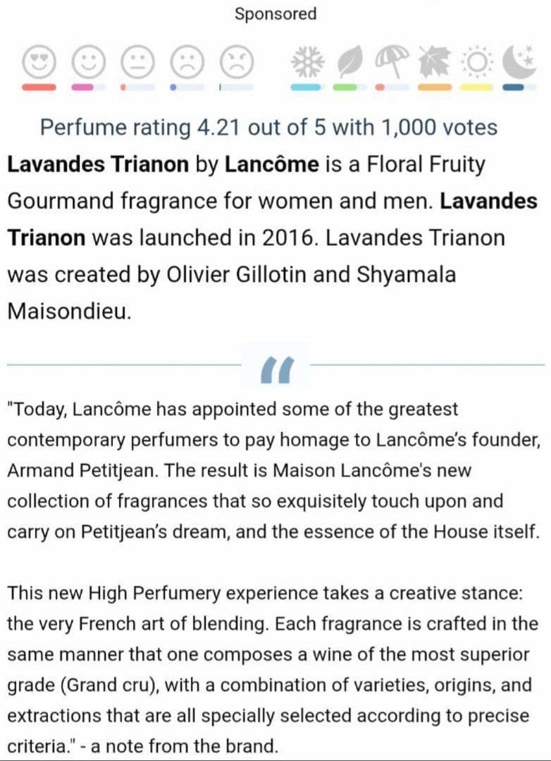 メゾンランコム Lavandes Trianon