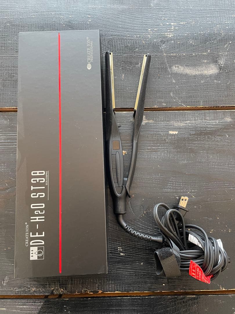 美品クレイツイオンDE-H2OST38SCIS-D38PROヘアアイロン 本体