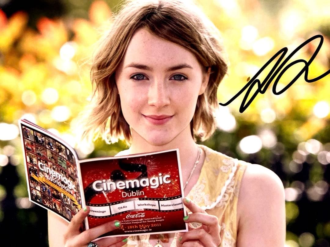 シァーシャローナン直筆サイン入り超大型写真…