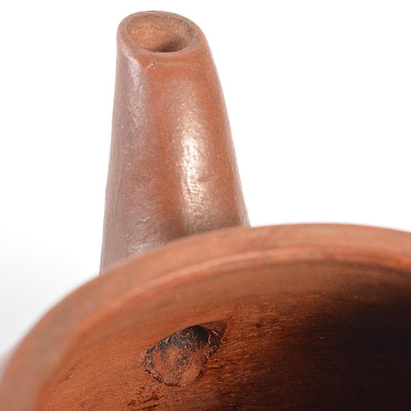 中国　孟臣製　紫砂　朱泥　急須　茶壷　V　R7392