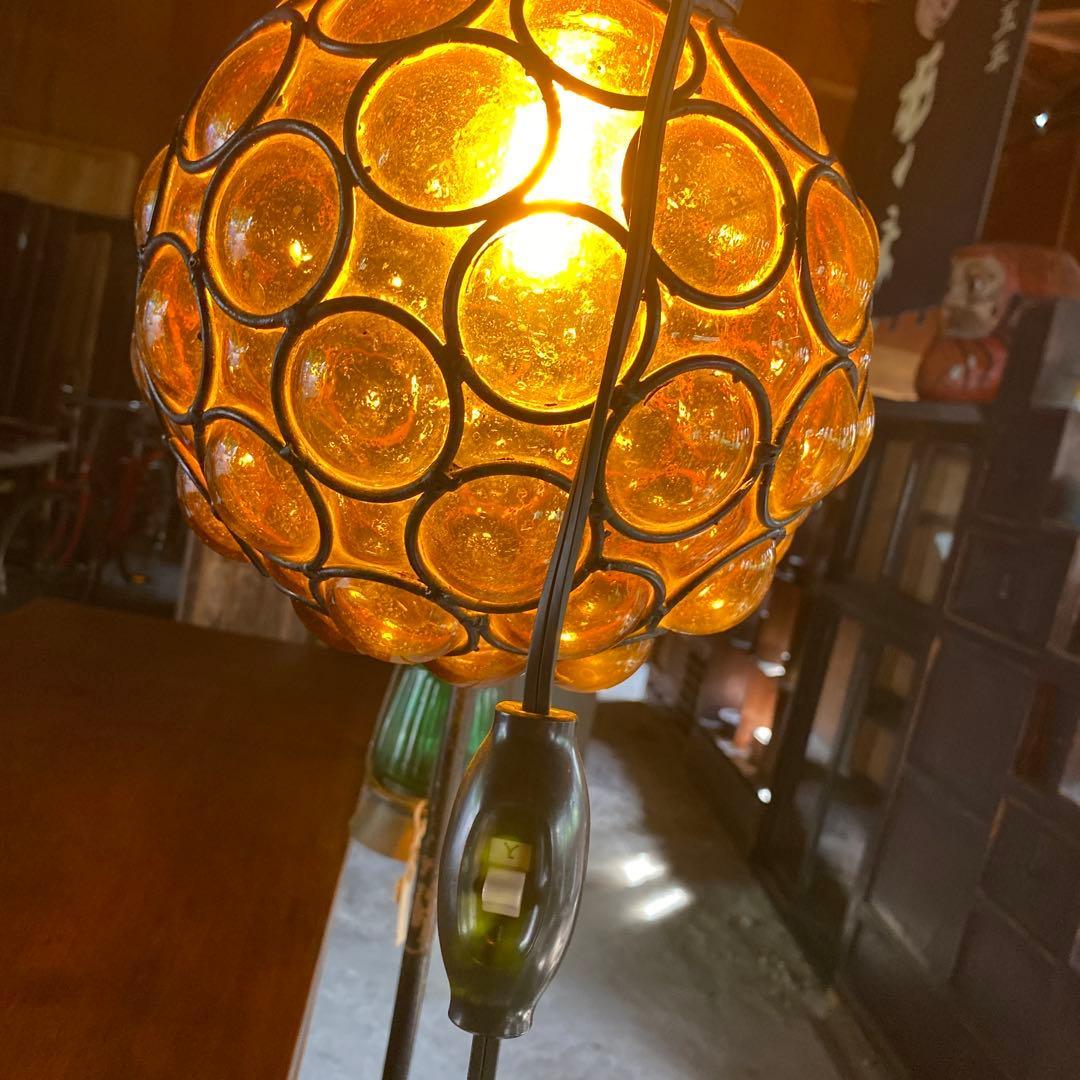 丸い電気　ライト　照明　昭和レトロ　アンティーク