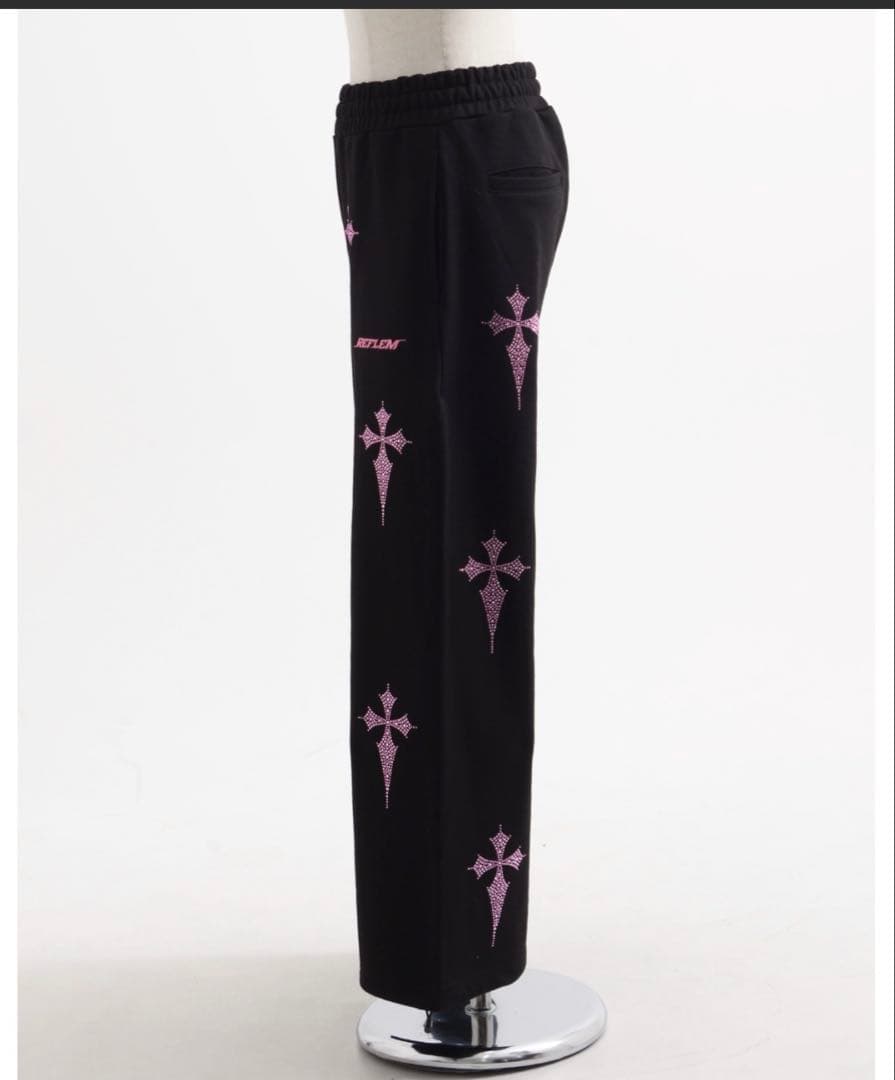 『REFLEM/レフレム』クロス総柄ラインストーンZIPパーカー/上下setup