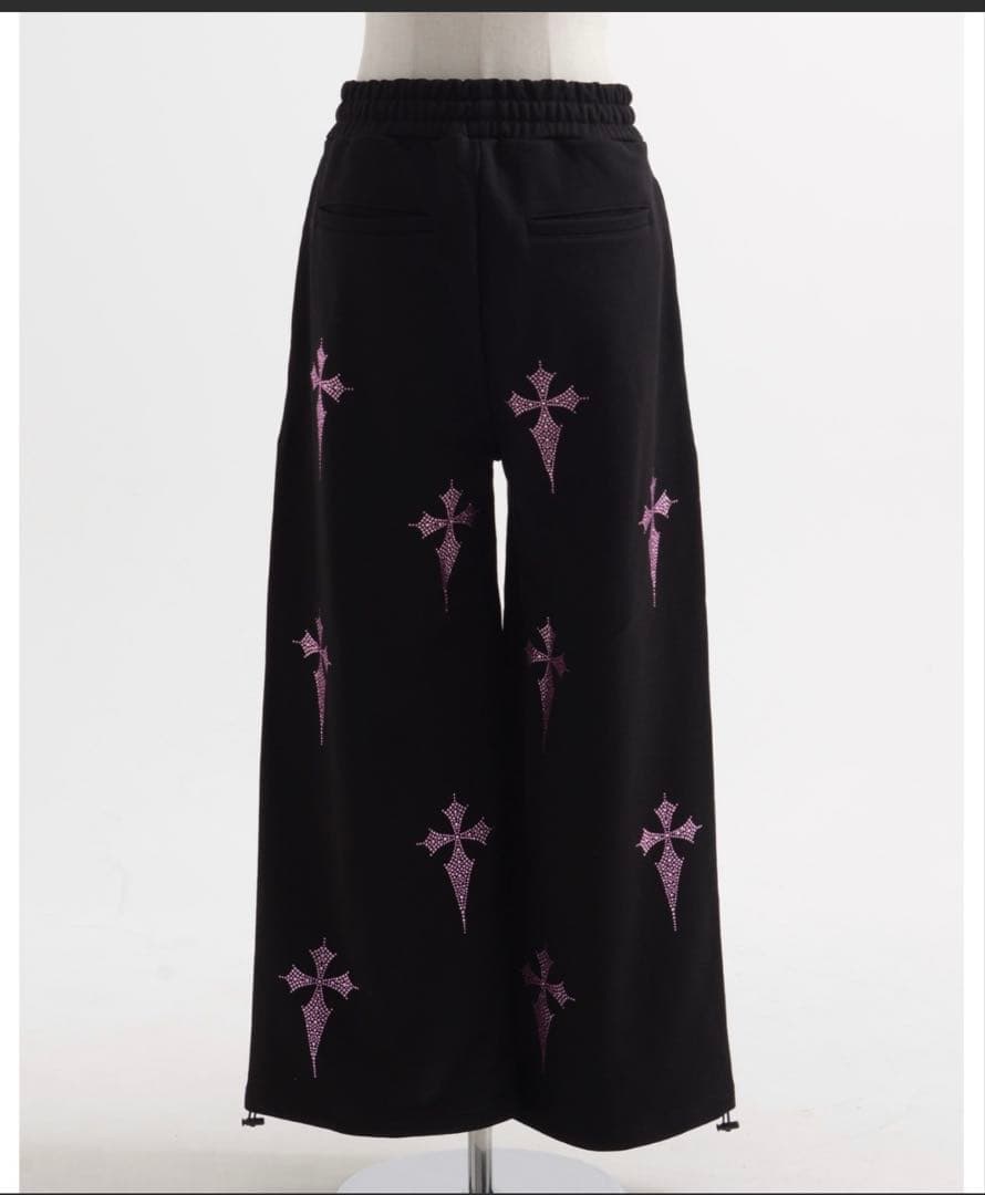 『REFLEM/レフレム』クロス総柄ラインストーンZIPパーカー/上下setup