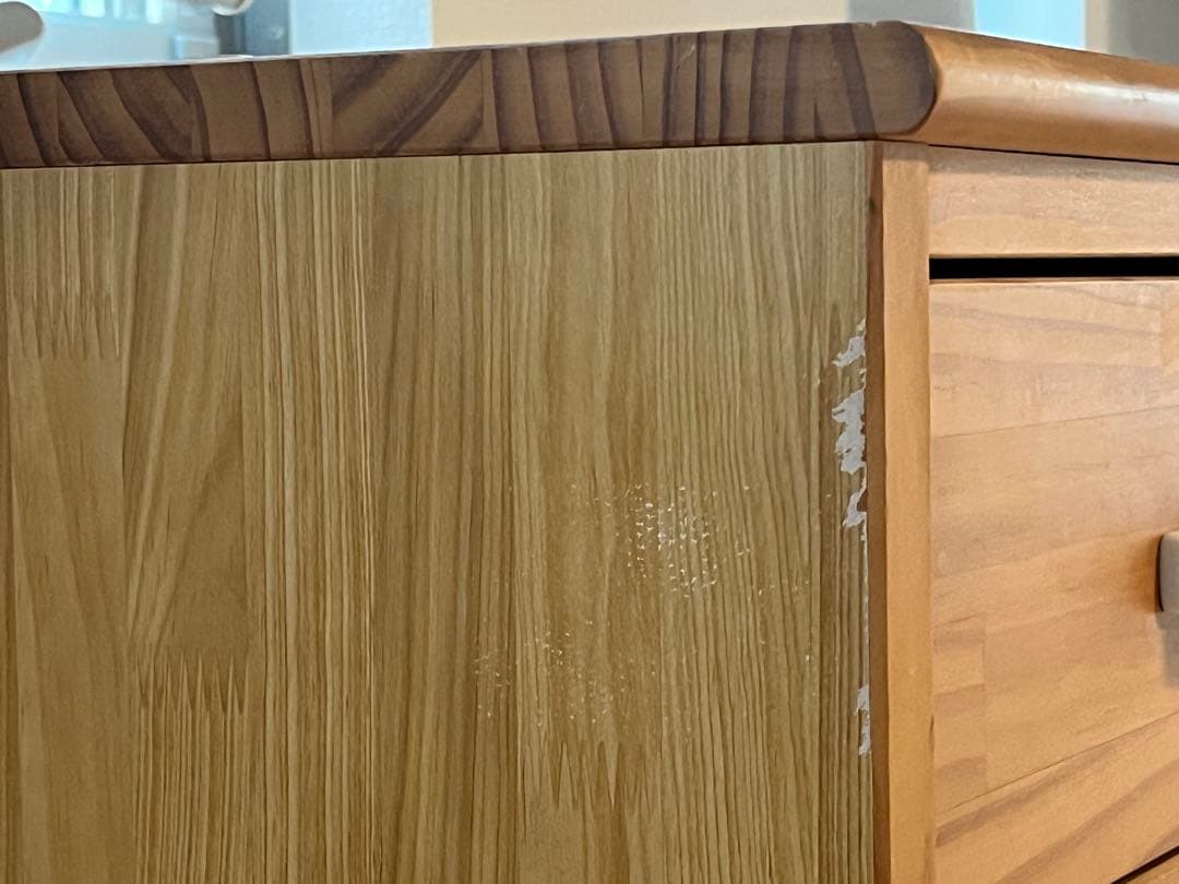 木製食器棚 引き出し付き