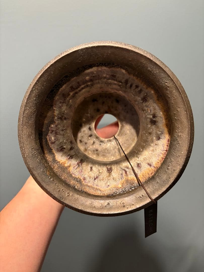 カタチ製作所 Mederu pot バレル Tall Two tonesmoky