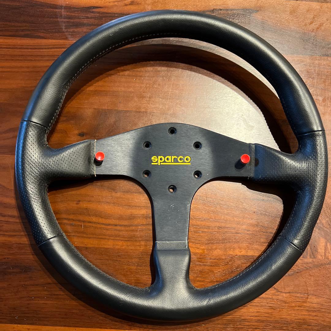 ☆値下げ中☆sparco ステアリングホイール 3スポーク 黒