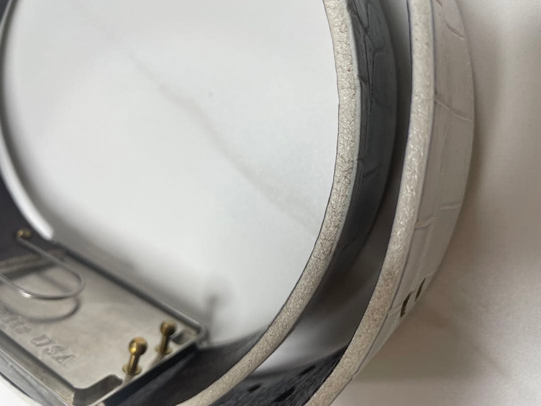 超レア!59belts ゴルフ　ベルト アリゲーター　ブラック　ホワイト