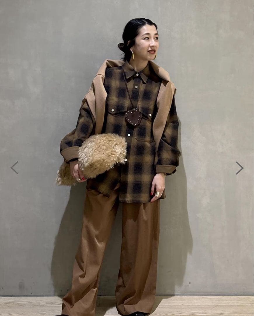 ADAM ET ROPE' FEMME オンブレチェックシャツ