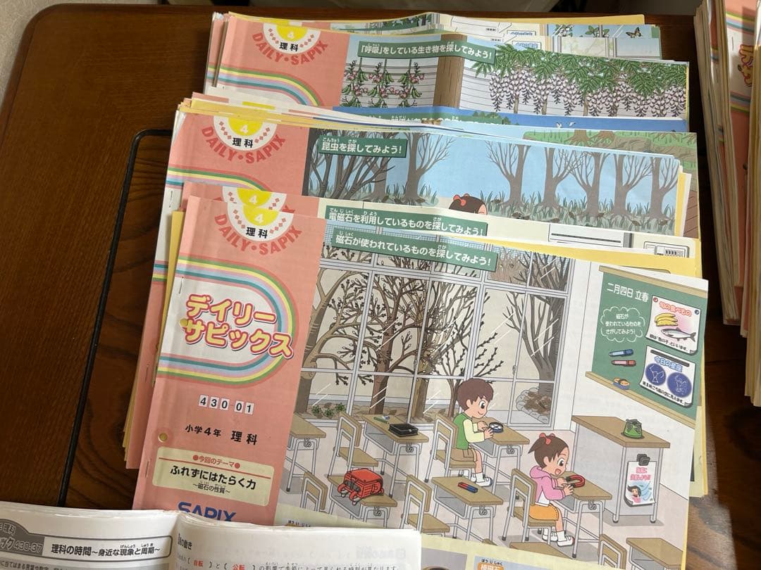 SAPIX 4年 理科 一年分 フルセット2015年 デイリースプリングサマー