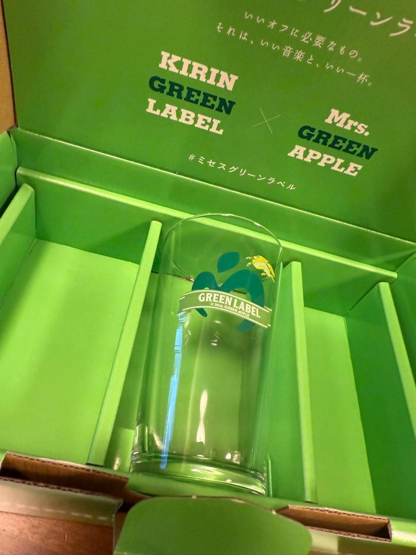 ミセスグリーンアップル グリーンラベル グラスセット