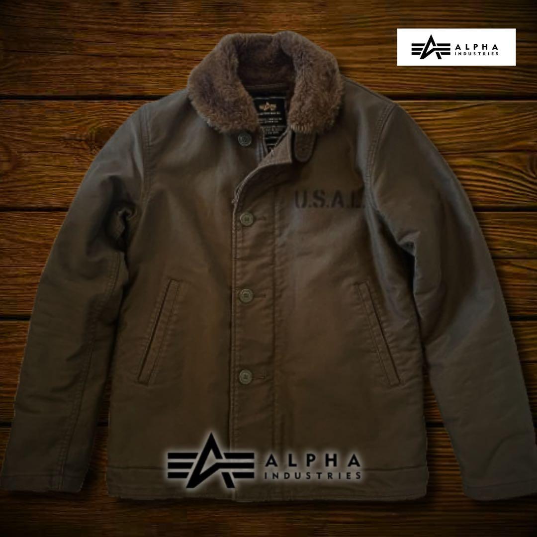 『訳あり格安』ALPHA INDUSTRIES(アルファ)N-1デッキジャケット