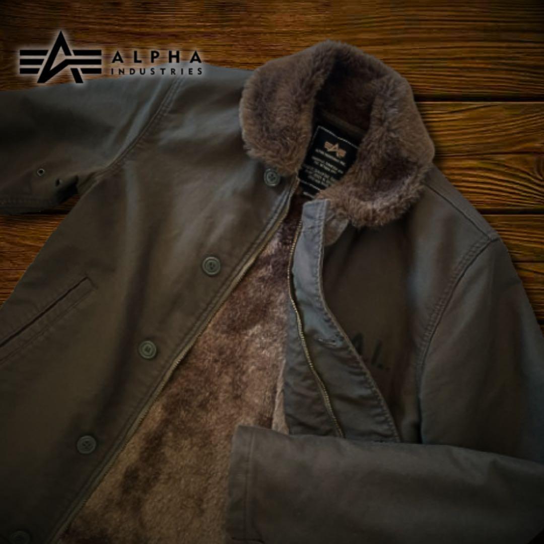 『訳あり格安』ALPHA INDUSTRIES(アルファ)N-1デッキジャケット