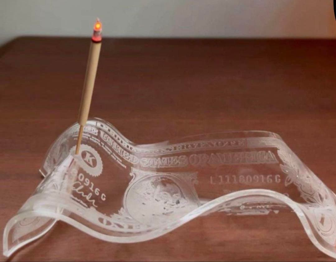 EVANS BANKNOTE INCENSE HOLDER クリア