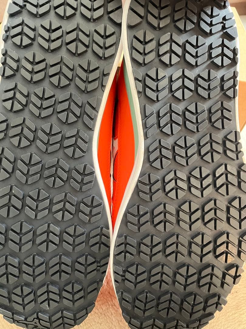 Mizuno オレンジ ベルクロ安全靴