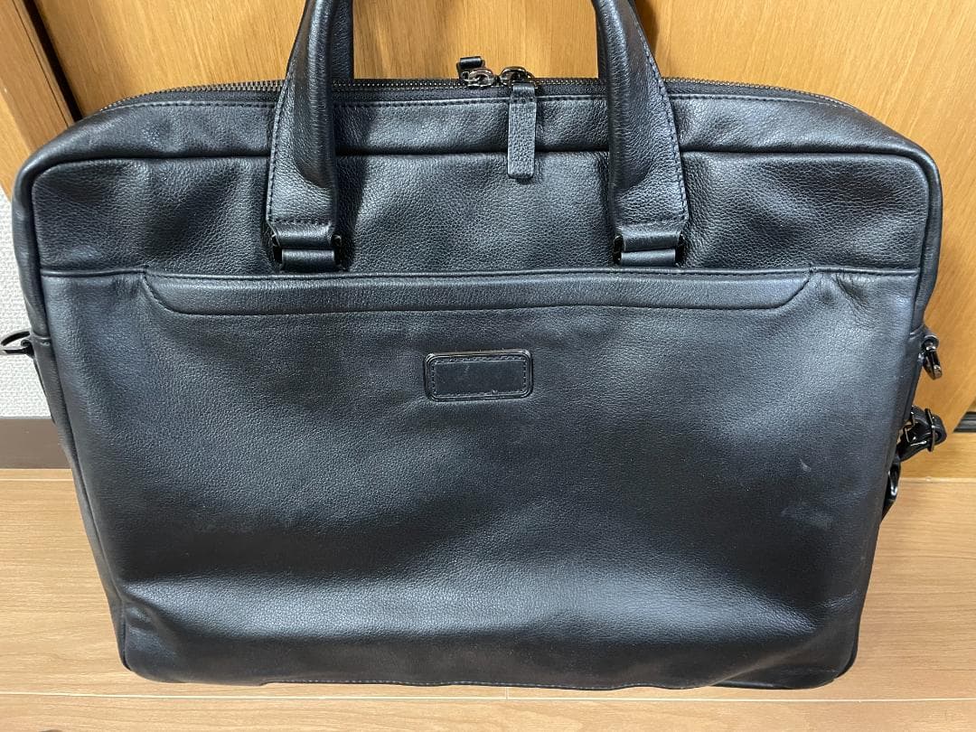 TUMI HARRISON トップジップブリーフ オールレザー ビジネスバッグ