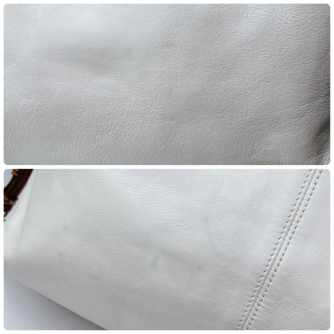 希少色Felisi フェリージ ボストンバッグ オールレザー ホワイト ビジネス