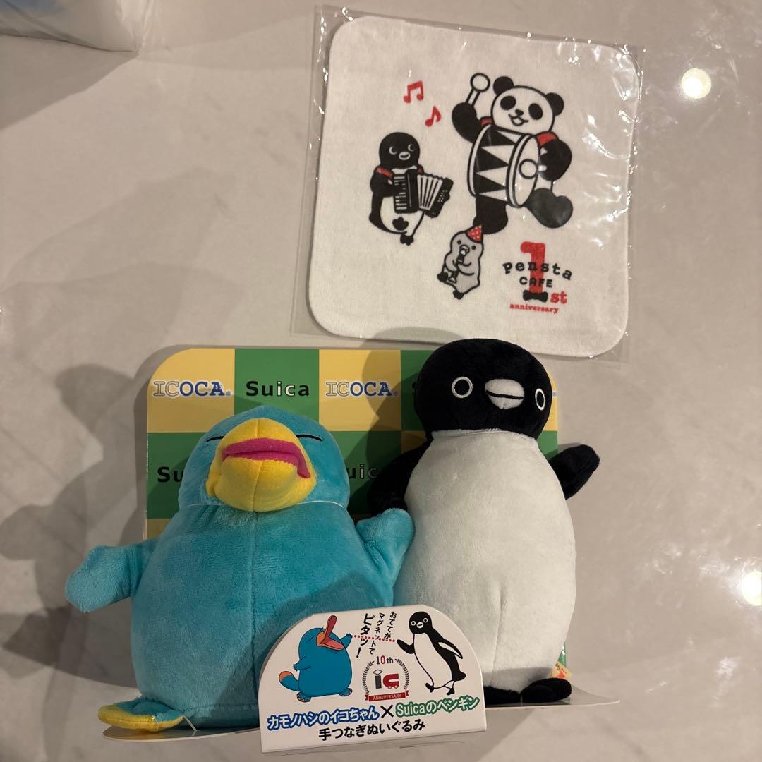 Suicaペンギン　カモノハシのイコちゃん　ぬいぐるみセット