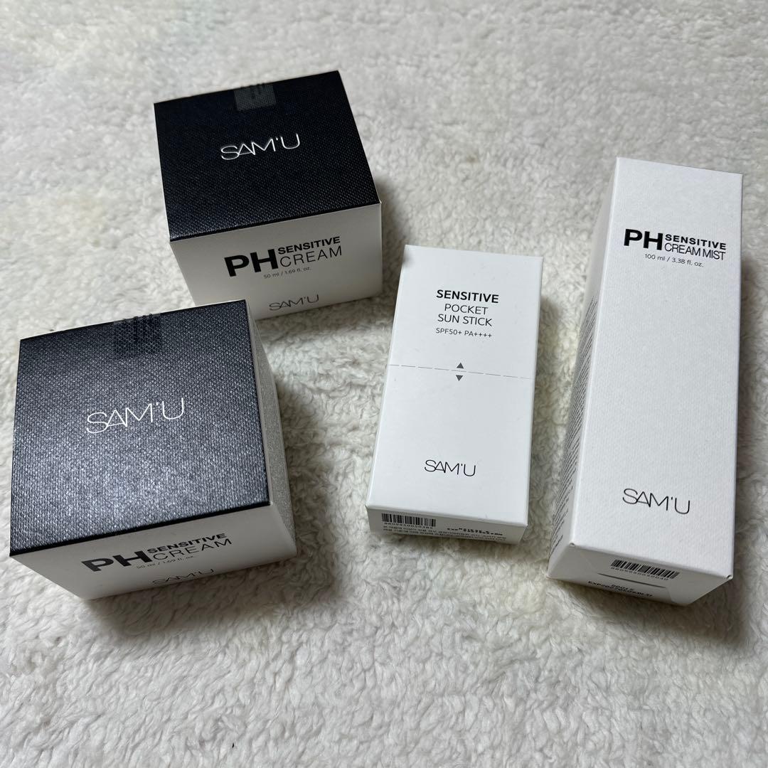 【SAM'U】PHクリーム クリームミスト サンスティック 4点セット