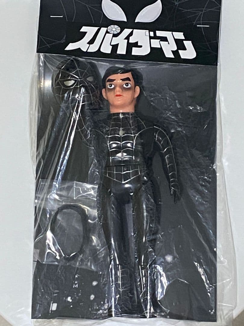 在庫最後 1978 スパイダーマン SPIDERMAN 面取れ 25㎝ ブラック