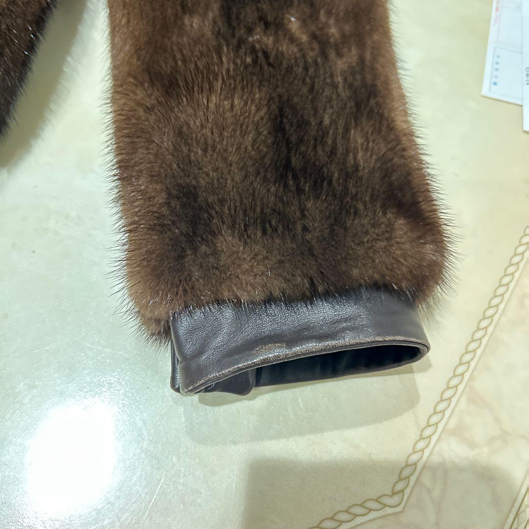 d*3様 AGNONA ダークブラウン毛皮コート