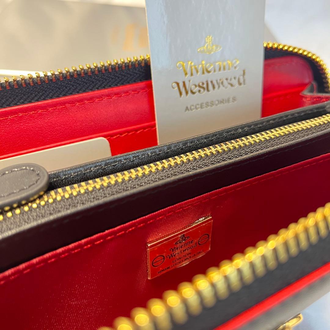 新品 Vivienne Westwood ブラック赤内装 長財布