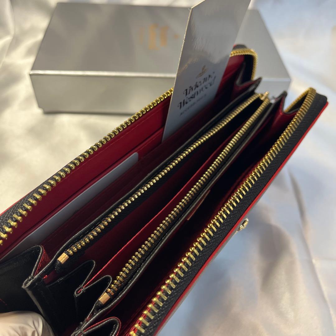 新品 Vivienne Westwood ブラック赤内装 長財布