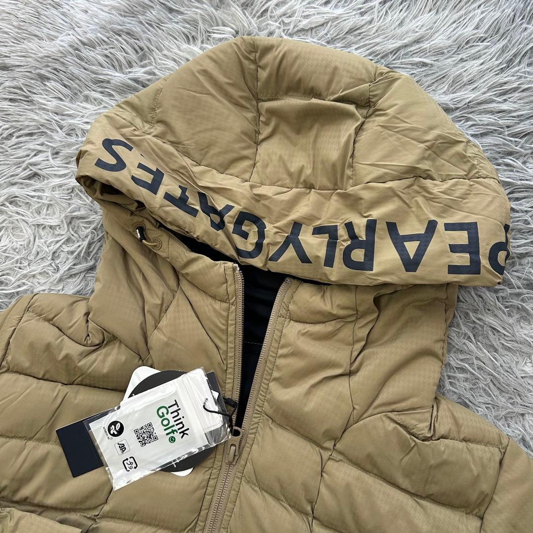 新品　パーリーゲイツ　ジャケット　中綿　フーディ　ベージュ　ダウン　サイズ2