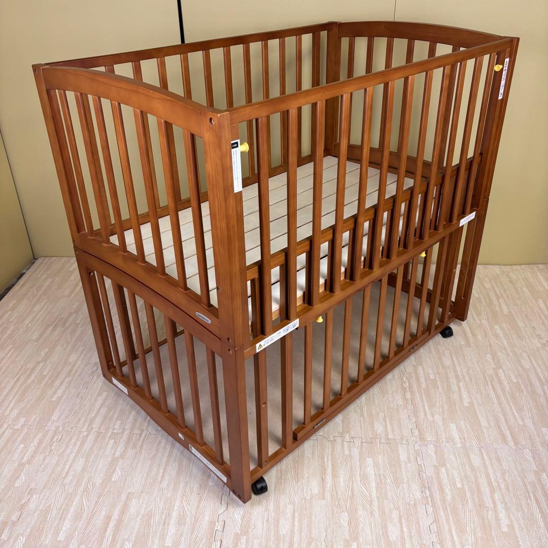 ☆除菌清掃済　☆美品☆　大和屋　エルユープレイペン　ベビーベッド＆２種類サークル