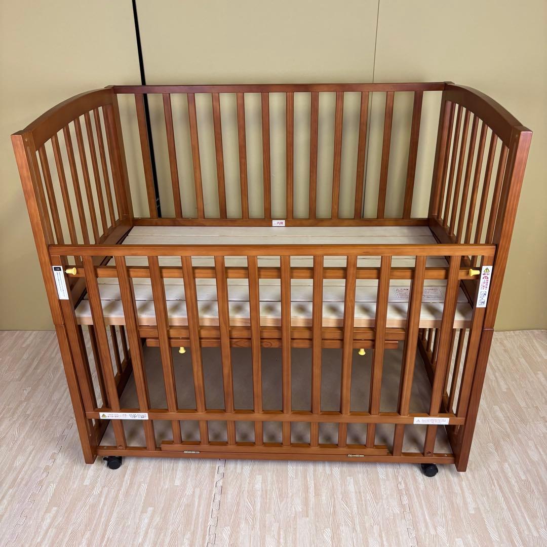 ☆除菌清掃済　☆美品☆　大和屋　エルユープレイペン　ベビーベッド＆２種類サークル