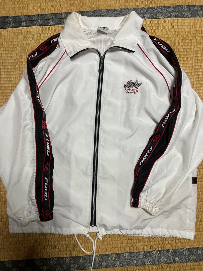 FUBU ホワイト ナイロン　セットアップ