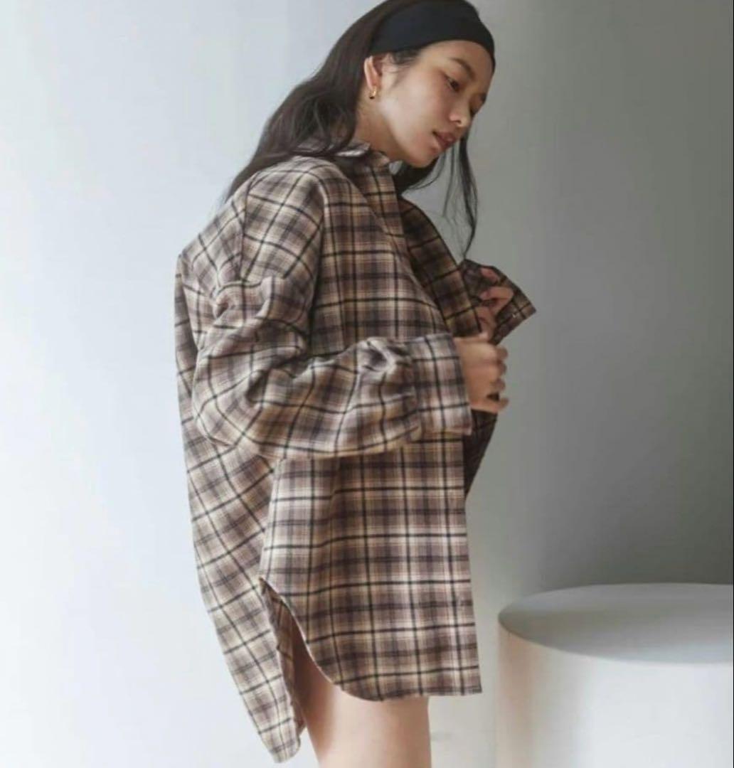 searoomlynn ルーズシルエットcheckシャツ S