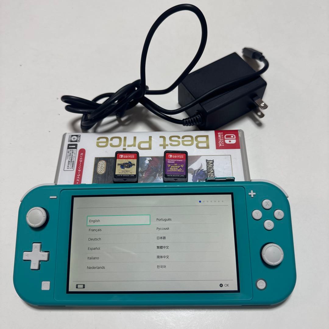 Nintendo Switch Lite ターコイズ + ゲームソフト2本