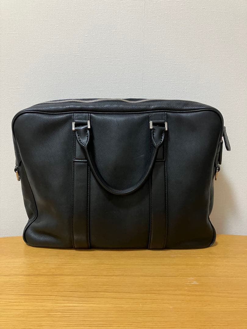 土屋鞄 ブレントブリーフ レザー シボ革 2wayビジネスバッグ 黒