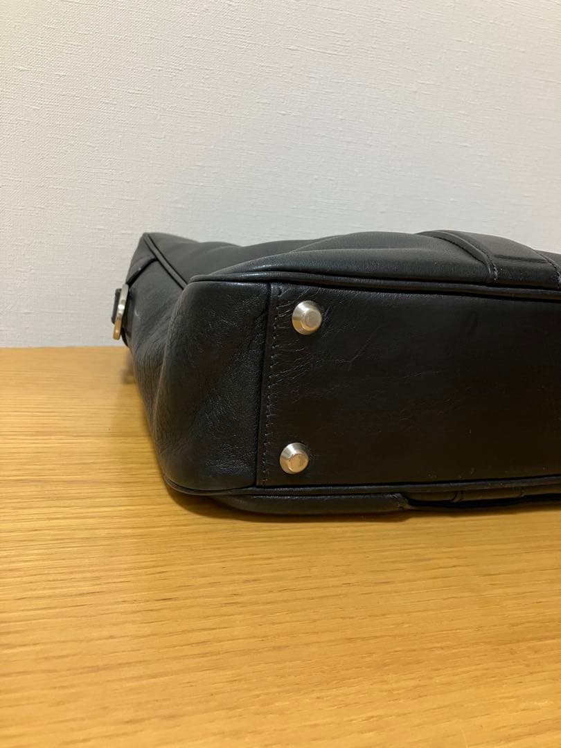 土屋鞄 ブレントブリーフ レザー シボ革 2wayビジネスバッグ 黒