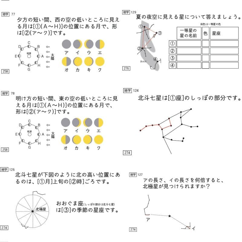 中学受験　暗記カード　理科　地学　サピックス　予習シリーズ　コアプラス