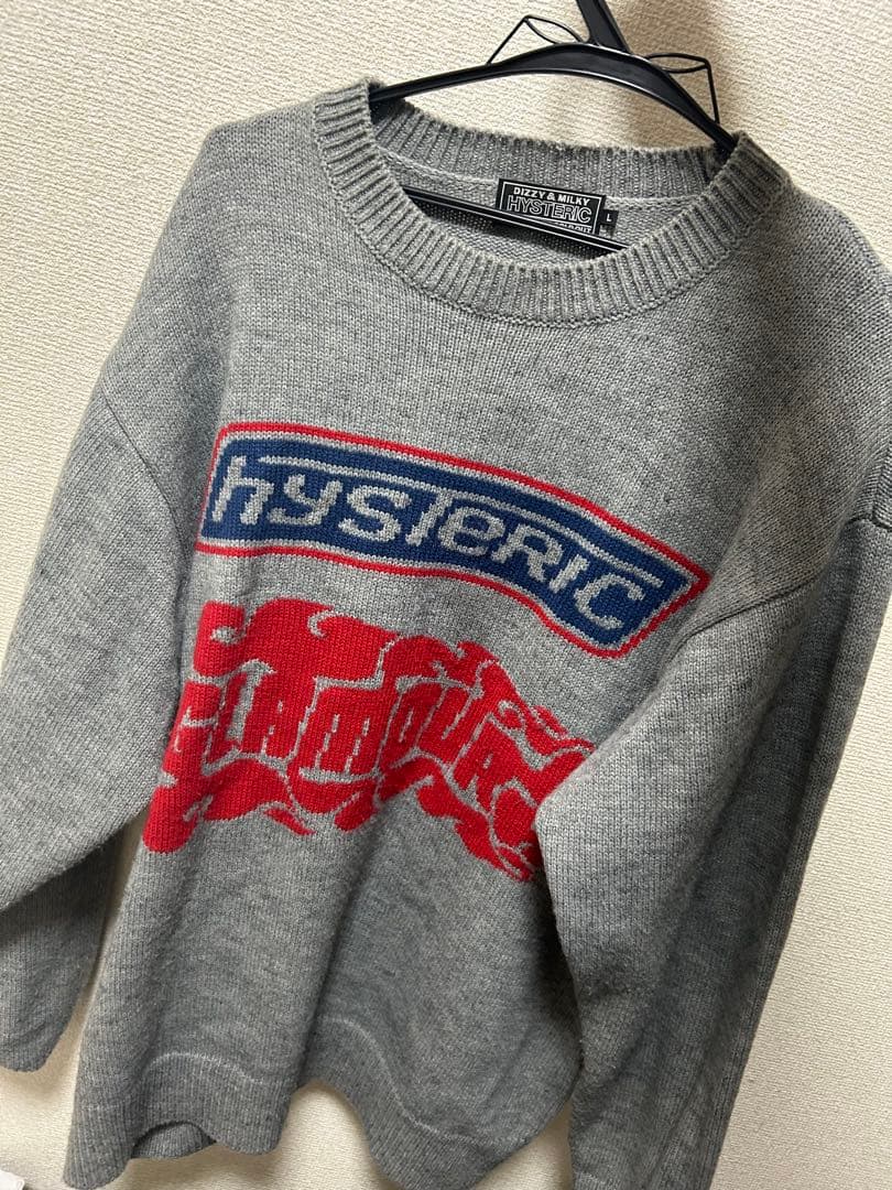 HYSTERIC グレー セーター Lサイズ