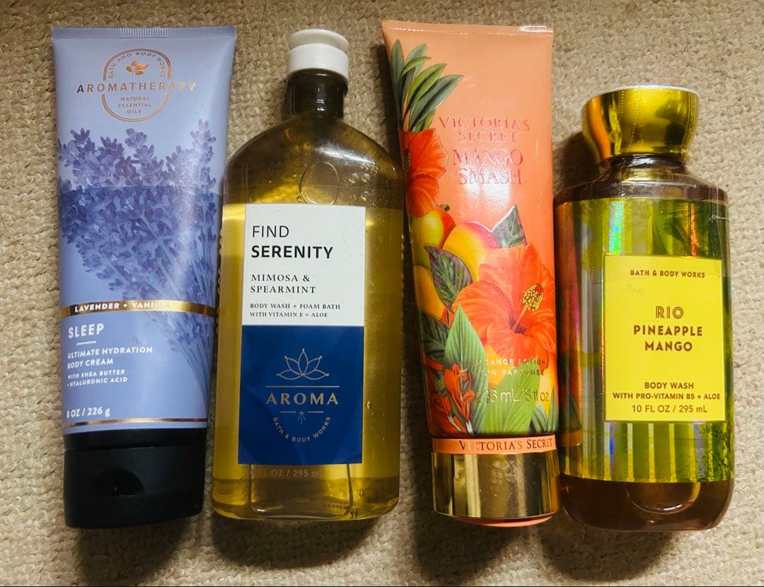新品バスアンドボディワークスビクトリアシークレット、ボディクリームアロマセラピー
