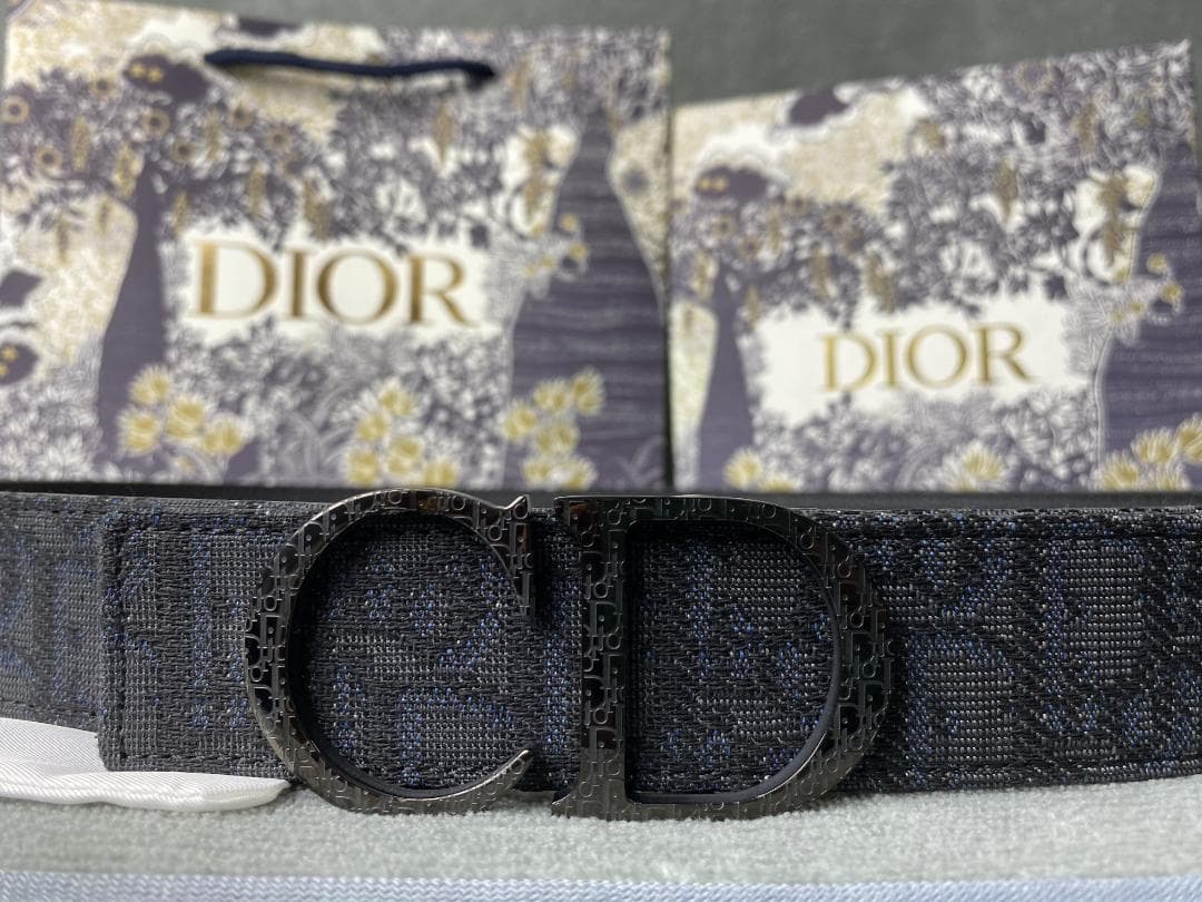 Dior　モノグラムベルト　CDロゴ
