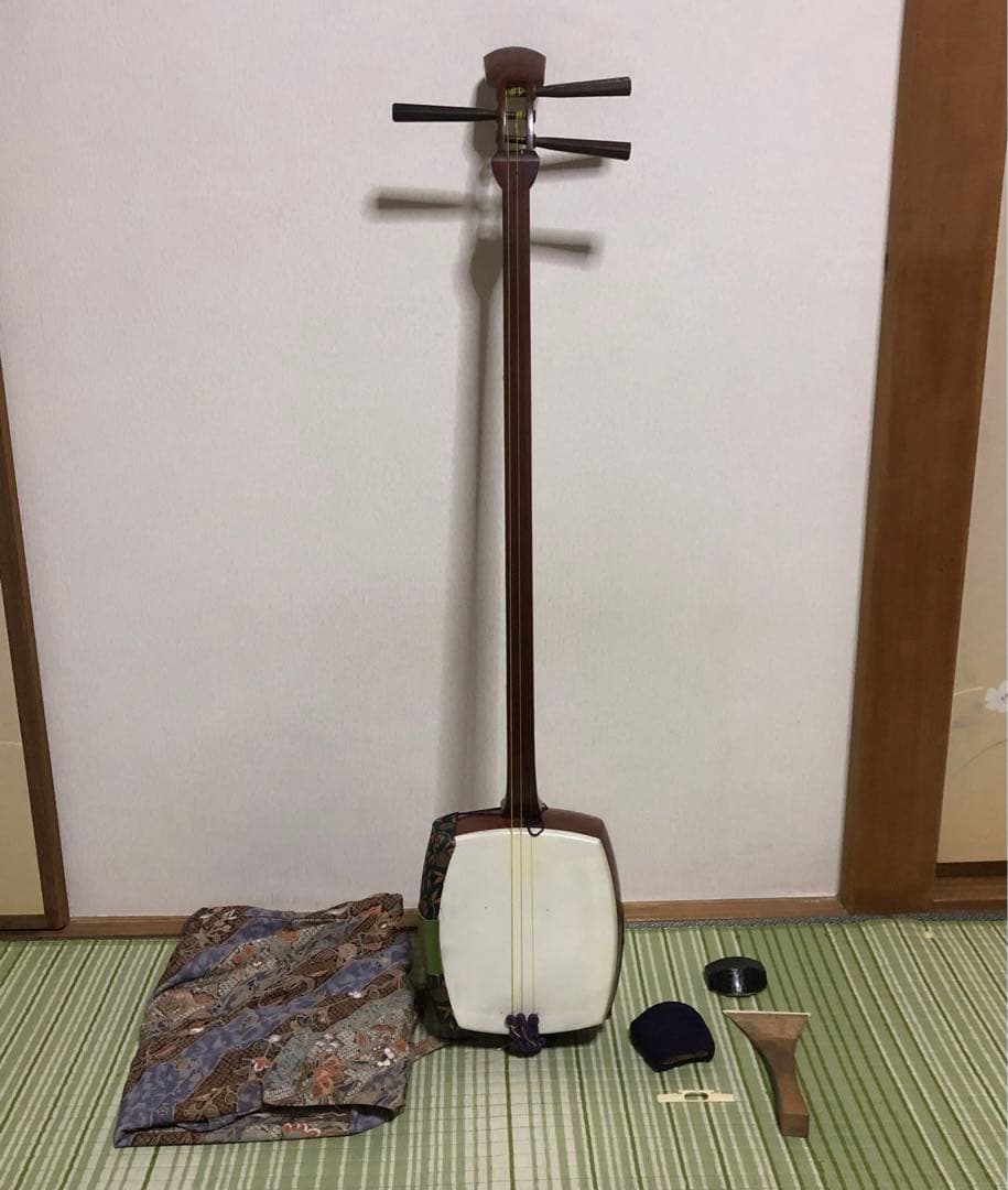 三味線　バチ　三弦駒　和楽器　弦楽器　細棹