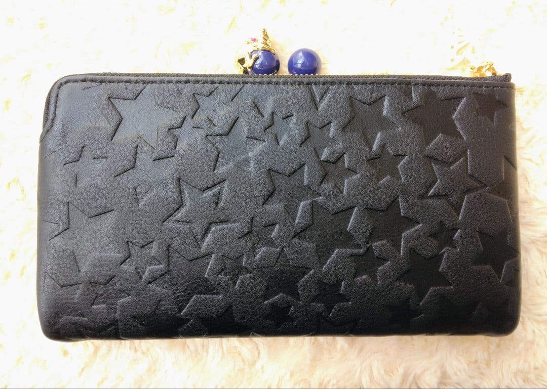 新品 アナスイ 猫 長財布 がま口 プレイングキャット 巾着付 ANNA SUI