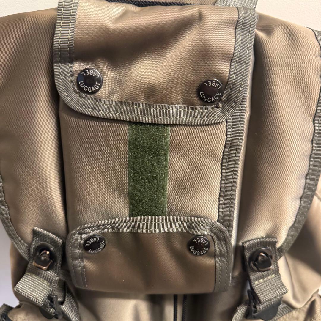 哲*治様 LUGGAGE LABEL ライナー バックパック カーキ系