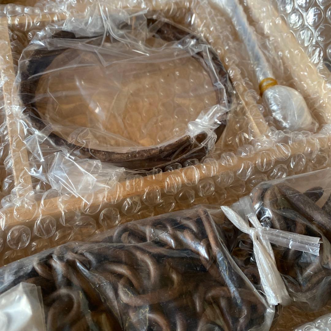 未開封　茶道具　釣釜道具 釣手・釜釻・釜鎖 壱揃