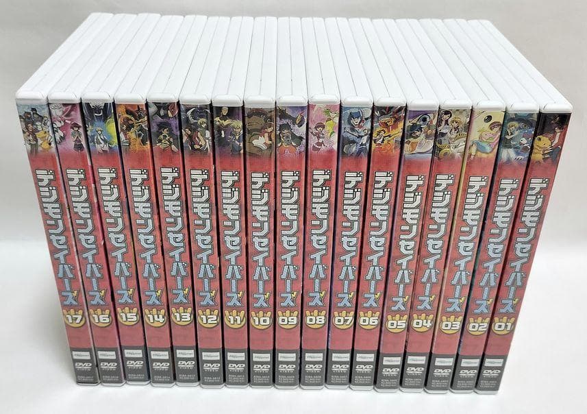 ①巻キーホルダーなし、わずかなスレ有♪　デジモンセイバー　17巻セット　DVD
