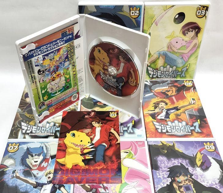 ①巻キーホルダーなし、わずかなスレ有♪　デジモンセイバー　17巻セット　DVD