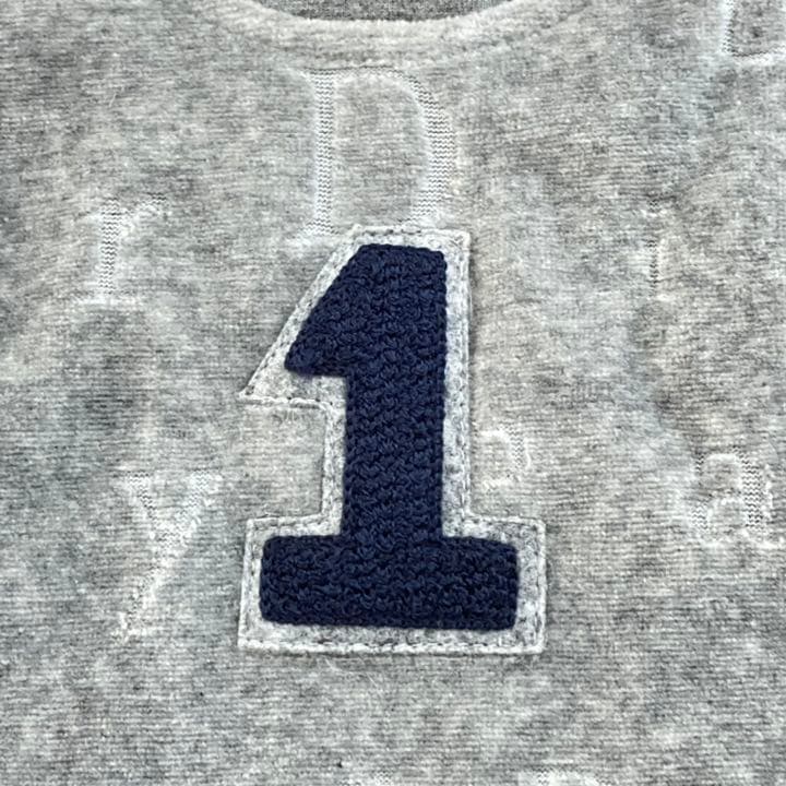 【BABY】baby Dior 起毛 ロンパース 足付き 1M 未使用品