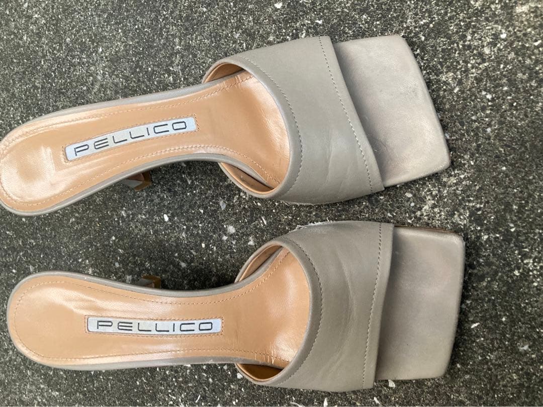 【PELLICO】ワイドスクエアミュール