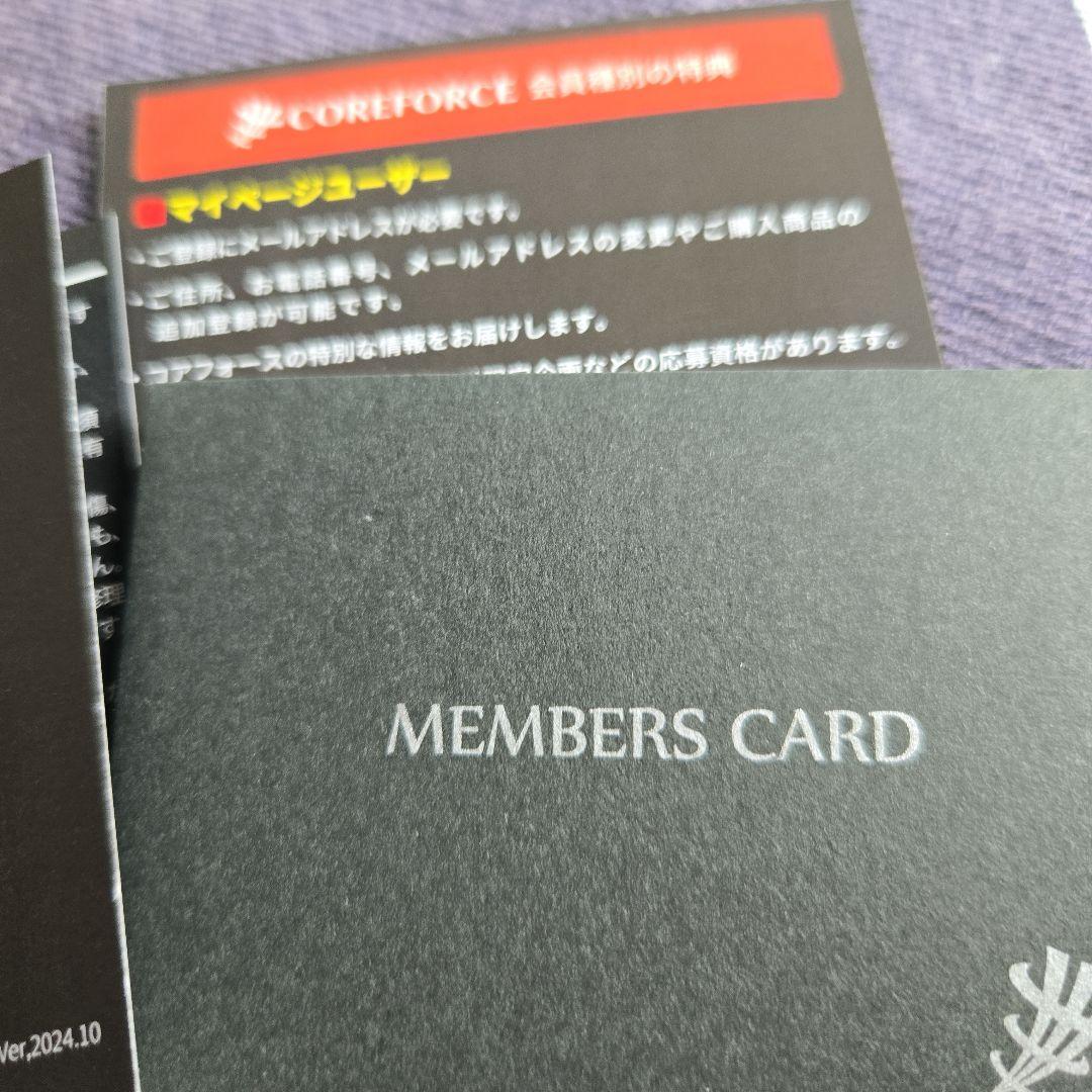 COREFORCE ブラックブレスレット専用ケース、保証書付き。新品同様７０cm